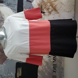 NWT JustFab Colorblock Women Large